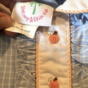 EUC blue and white gingham “Pumpkin Dress”